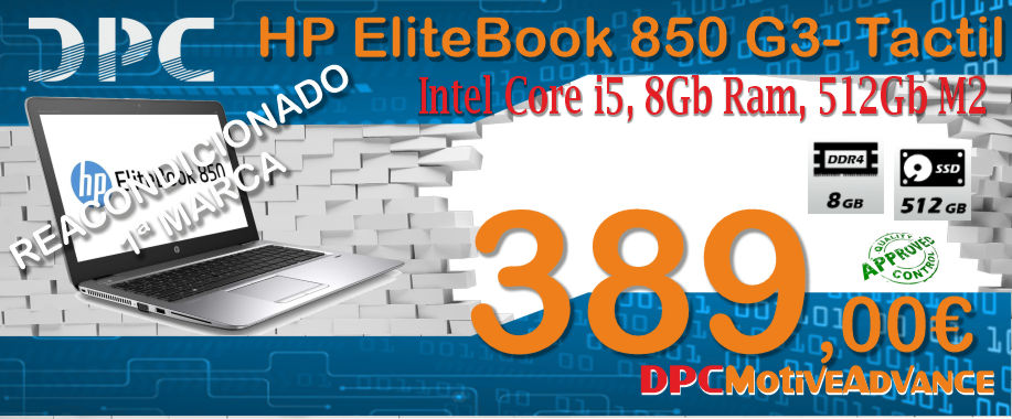 HP ProBook 650 G4 14 pulgadas, Intel Core i5 2.3Ghz, Ram 8Gb, Disco 240 Ssd